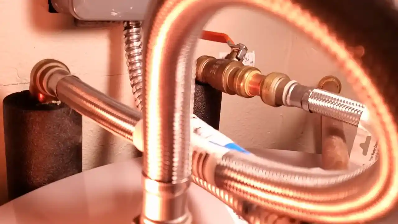 moisture meter pressed against a Crowfoot Valley basement foundation wall